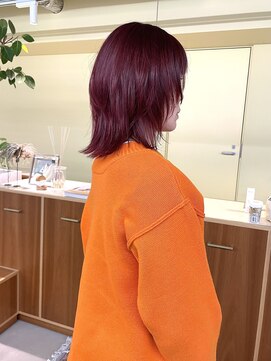 ロジェ(loje) 【loje】ボブルフ/レッドカラー/小顔