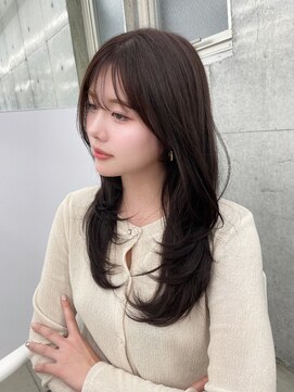 エヌアイ オモテサンドウ(ni omotesando) 大人っぽバングカット/透明感ブラウンカラー/Aujuaカラー 上野