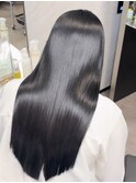 美髪縮毛矯正×最高峰髪質改善トリートメント×ブルーブラック