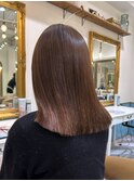 ウェーブミディアム似合わせカットメルティカラー縮毛矯正北千住