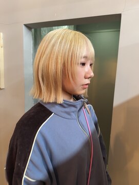 ステップボーンカット トーキョー(STEP BONE CUT TOKYO) 【ステップボーンカット】ハイトーンボブ/ダブルカラー