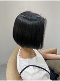 ネイビーブラック×ボブ_八千代緑が丘駅