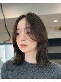 明るめベージュ韓国風くびれミディアム