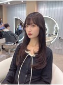 韓国ヘア ワンホンヘア くびれヘア レイヤーカット