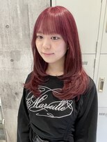 ワンズミラー 原宿(ONE'S MIRROR) チェリーピンク/レイヤーカット