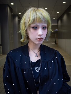 ギークス(GEEKS) 【GEEKS渋谷】ハッシュボブ/デザインカラー/冬カラー/ボブウルフ