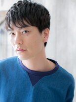 モッズヘア メン 仙台愛子駅前店(mod's hair men)&nbsp;20代30代ブラック短髪ダウンパーマフェザーショートb仙台愛子