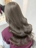 似合わせカット+透明感ダブルカラー+髪質改善トリートメント[髪質改善/大宮]