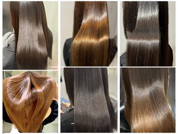 アキオドットヘアー(AKIO.hair)の写真/もう癖毛で悩まない！オススメ酸性髪質改善ストレート！当店独自の薬剤調合で艶髪サラサラストレートに変身