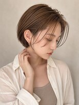 ステージ デコオリジン(stage deco origin)&nbsp;ハンサムショート/小顔カット/透明感ベージュカラー/20代/30代
