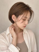 ステージ デコオリジン(stage deco origin)&nbsp;ハンサムショート/小顔カット/透明感ベージュカラー/20代/30代