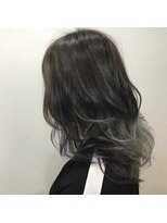 キャラ シャローネ 池袋(Chara Chalone)&nbsp;MIXグラデーション&インナーカラー☆アッシュグレーラベンダー