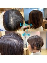 サロン マーニ(salon m ni)&nbsp;おしゃれ染めで白髪染め/フォギーグレージュ