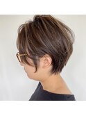 ハイライトハンサムショート