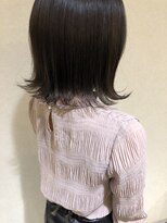 スーパーカット 元町店(SUPER CUT)&nbsp;イノアカラー　暗髪　艶　ボブ　外ハネ