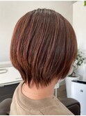 襟足スッキリ♪大人キレイな丸みショートボブ 20代30代40代50代