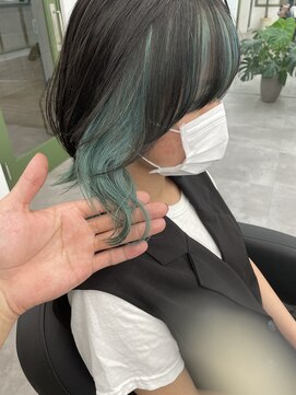 エイト 川崎店(EIGHT) インナーカラー×ミントグリーン