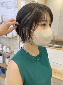 レンク(LENC) 大人ショートに上品なインナーカラー