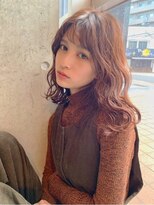 シーン(SCEN) オレンジベージュセミロング