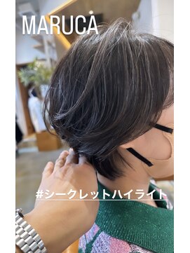 マルカ(MARUCA) 代表伊藤【白髪ぼかし】シークレットハイライト/ショート/40代