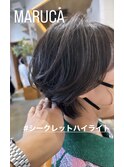 代表伊藤【白髪ぼかし】シークレットハイライト/ショート/40代