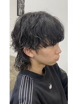 エルオム(EL.HOMME)&nbsp;【RYUYA】中性マッシュウルフ×ソフトツイスパパーマ