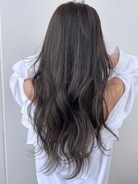 スターズ 川越店(STARS) 透明感　アッシュグレージュカラー　艶感　ロング　ウェーブ