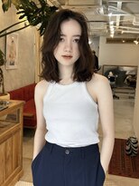 ヒュージ 三軒茶屋(huge)&nbsp;レイヤーカット/スパイラルパーマ/グレージュ