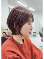 レヴ 草加店(LEV.)&nbsp;切りっぱなしボブエアリーロング美髪ピンクブラウン