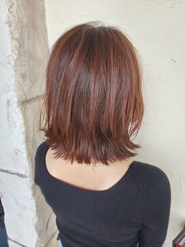 オートゥール(hair room Auteur) 20代30代大人可愛いエアリーボブラベンダーベージュ透明感