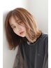 似合わせカット＋地毛風プレミアムストレートパーマ＋ナノケア　【￥22000】