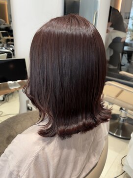 ビオラバイフーガ 綱島(Viola by FUGA) ピンクブラウンうる艶髪◎くびれ外ハネヘア