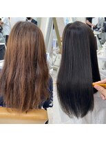 レイリー 原宿 表参道(Rayreee) 艶感◎美髪に導く縮毛矯正オリーブグレージュ10代20代30代40代
