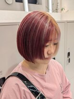 ポジ(poji)&nbsp;ピンクブラウン　艶髪　髪質改善　韓国風　顔まわり　顔周り