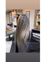 サニー 渋谷(SUNNY) アプリコットオレンジ、ホワイトブロンド、ロングレイヤー