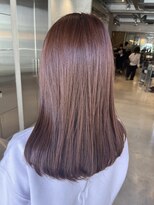 オーガニック リブ 川越(organic+live)&nbsp;艶感髪質改善カラー大人可愛いピンクベージュツヤ感