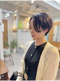 センターパート/ショートヘア/ハンサムショート