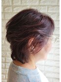 30代40代50代60代×ショートウルフ×イノアカラー×ハイライト