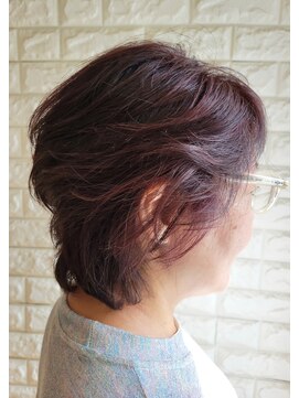 松本平太郎美容室 国立店 30代40代50代60代×ショートウルフ×イノアカラー×ハイライト