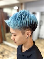 イエローコーン 横浜店(YELLOW CORN)&nbsp;ブルーハワイ【ブリーチカラー/トリプルカラー】