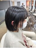 ボブ/くせ毛風ショート/ナチュラル/堺北花田