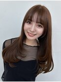 韓国顔周り/ハイレイヤーカット/ミディアムレイヤーカット/原宿
