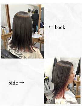 チャンドット(chan.) ≪お客様スタイル≫ インナーカラーピンク