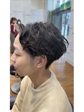 クリアーオブヘアー 一社店(clear OF HAIR) センターパートのニュアンスパーマ