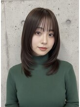 ムルチュラカメアリ(muruchura KAMEARI)&nbsp;清楚可愛い◎内巻きミディアムレイヤー/暗髪透明感カラー