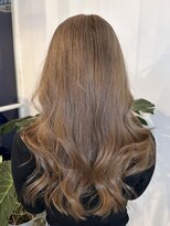 ピークスヘア(peaks hair)&nbsp;ミルクティーベージュ ブリーチ1～2回 ハイトーン ダブルカラー