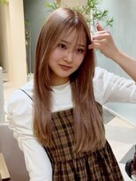 アース 小禄店(EARTH)&nbsp;ミルクティーブロンド/夏ハイトーン/ロングレイヤー/ブリーチ