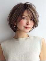 Heart's美人設計と白髪ぼかし専門店 青山表参道店 脱白髪染め/ショートヘア【ハーツ】&nbsp;白髪ぼかし脱白髪染め似合わせショートボブ40代50代60代