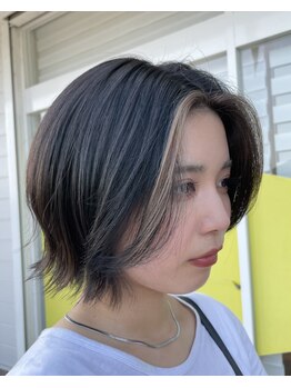 カンシャル(Kanshall)の写真/【福津】デザインカラーで周りと差をつける♪髪に優しく,トレンドを取り入れたカラーはKanshallへ！
