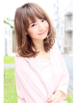 ロエナ(ROENA) 20代30代40代50代小顔カット黒髪ワンレンボブルフネビージュ前髪